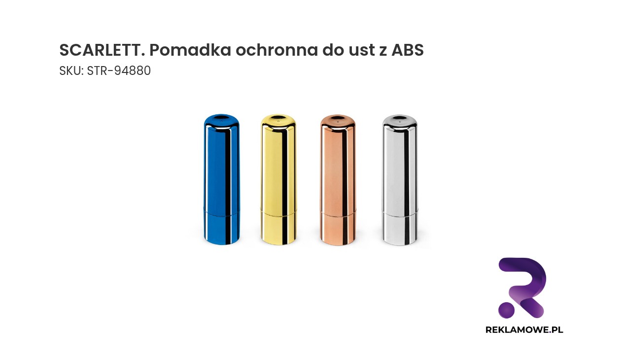 Pomadka ochronna SCARLETT z ABS do pielęgnacji ust