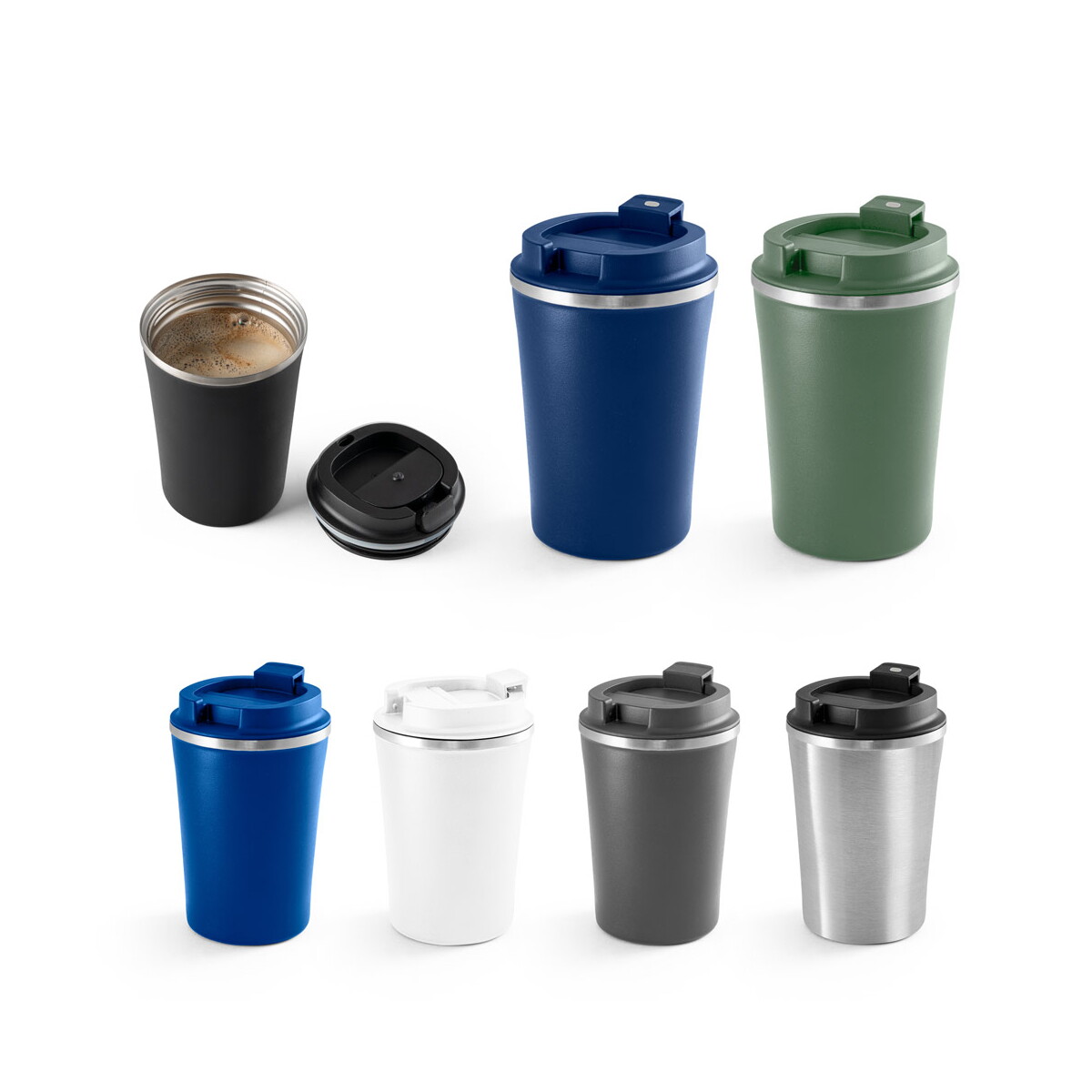 PHELPS. Kubek podróżny 470 ml ze stali nierdzewnej i PP 94772_set