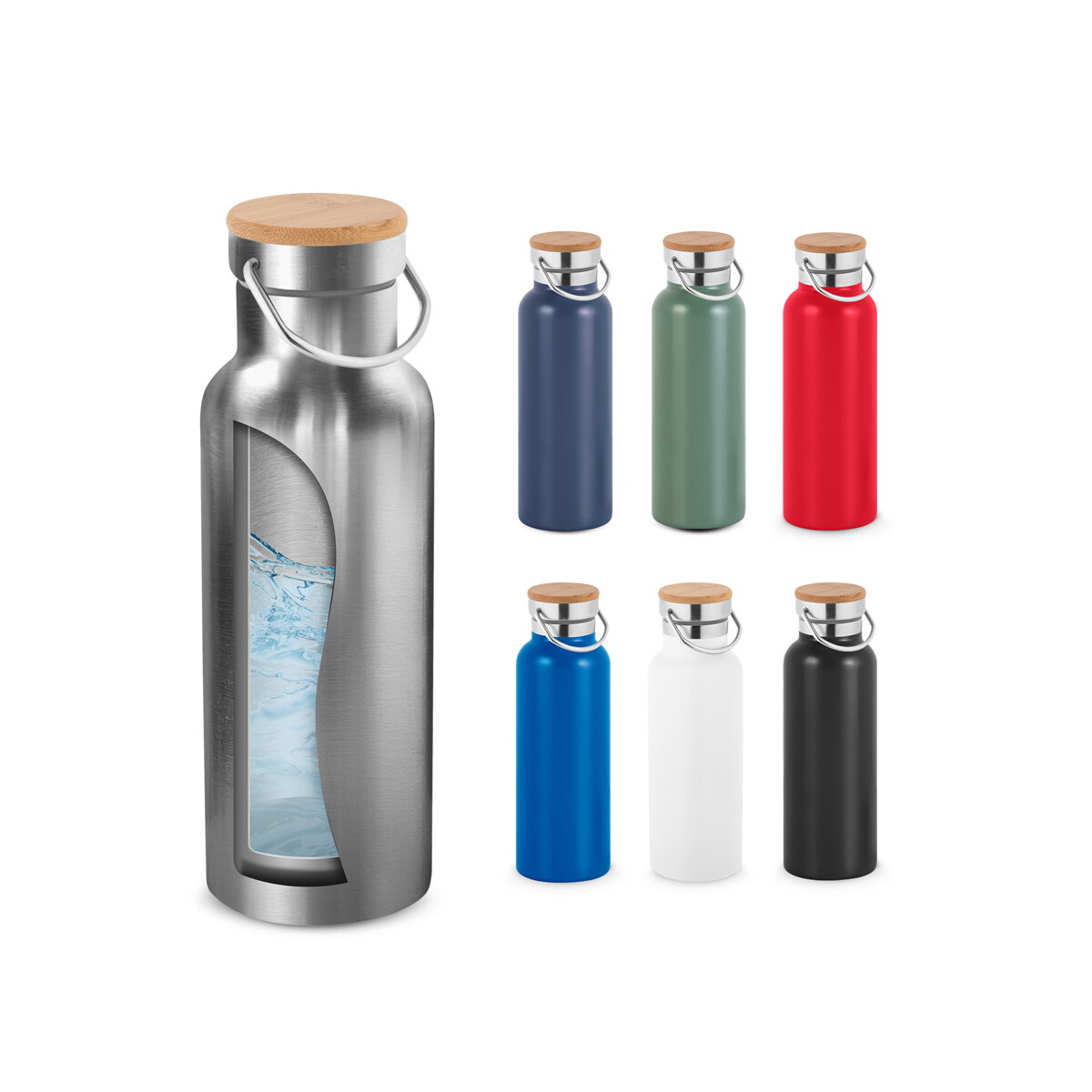 RAGNAR. Izolowana próżniowo butelka ze stali nierdzewnej 570 ml 94602_set